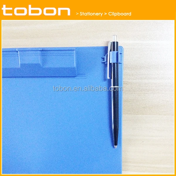 A204 High Quality With Pencil Holder Writing Board Plastic Clipboard