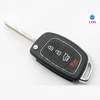 4 Button Replacement Flip Key Shell fit for Hyundai Smart Key Case Remote Key ix35 Santa Fe i30