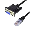 RS232 DB9 d-sub 9-Pin serial port female to RJ45 female cable Cat5 Ethernet LAN Console 3.3Ft 1M for Computer, printer, Routers