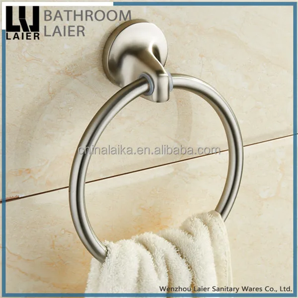 
Ferreteria Zinc Alloy Brush Nicked Bathroom Accessories Wall  Mounted Towel Ring 
