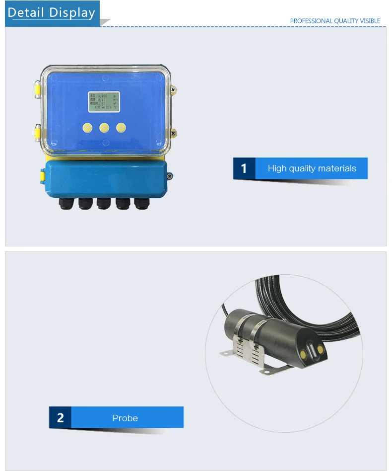 High Precision Ultrasonic River Water Depth Flow Rate Flow Meter Buy
