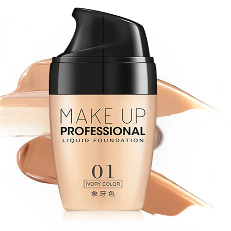 Foundation solution LAIKOU 30ml moisturizing concealer oil control nude makeup no decolorization isolation foundation BB cream