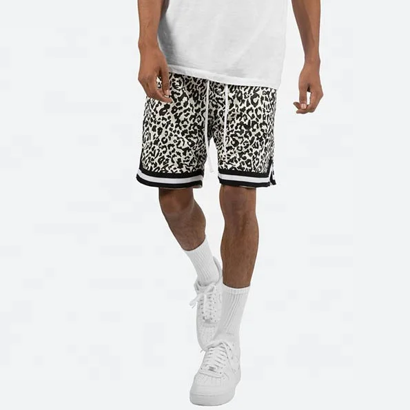 cheetah print basketball shorts