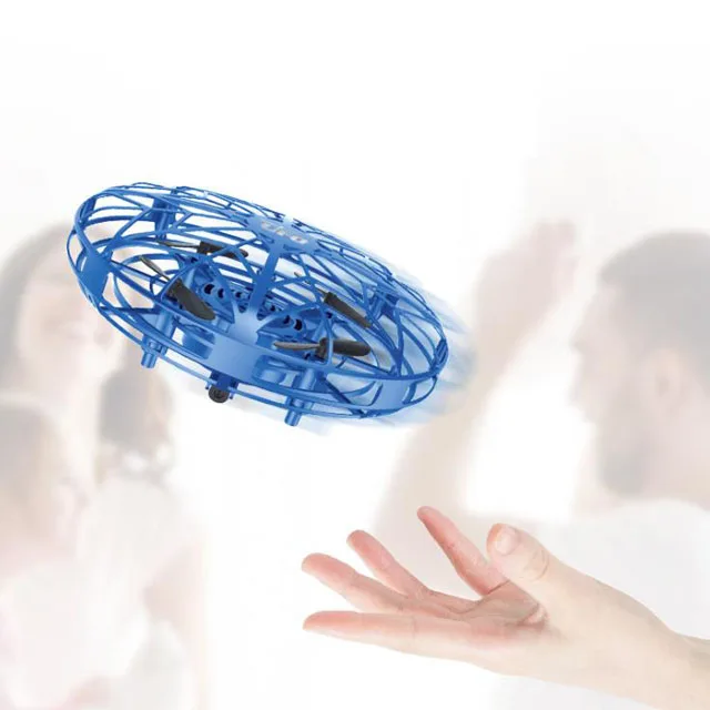 

Hand Control Mini UFO Toy Induction Drone with LED light, Blue,red,golden