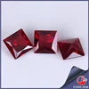 square princess cut 5# red high quality man made ruby corundum