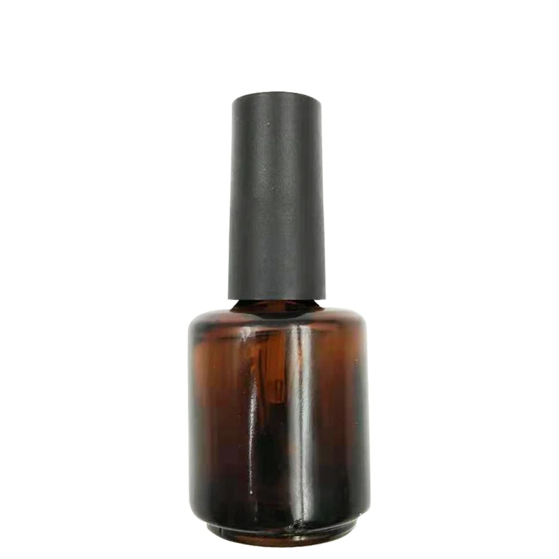 15ml Black Empty Uv Gel Nail Polish Bottle For Nail Polish Glass Bottle