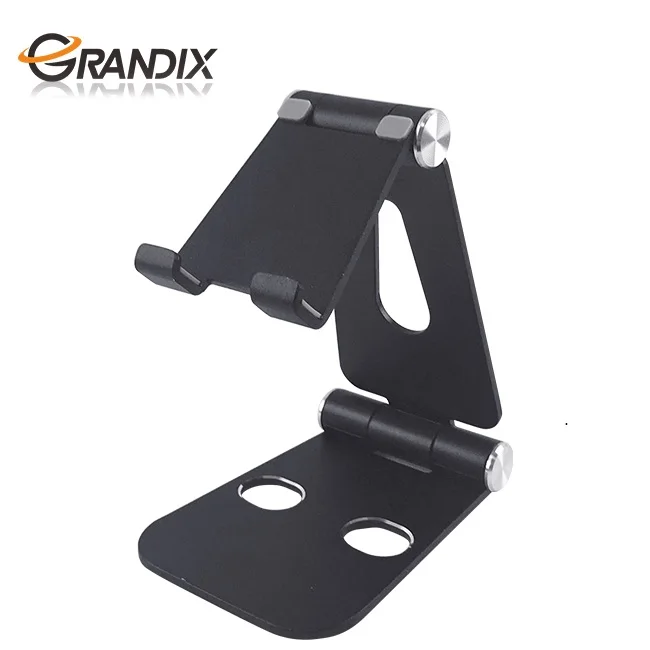 

New type top sale Universal Folding and Portable Aluminum mobile phone stand Rack tablet Stand, Sliver