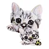embroidery websites sell embroidered cat patch designs for kids