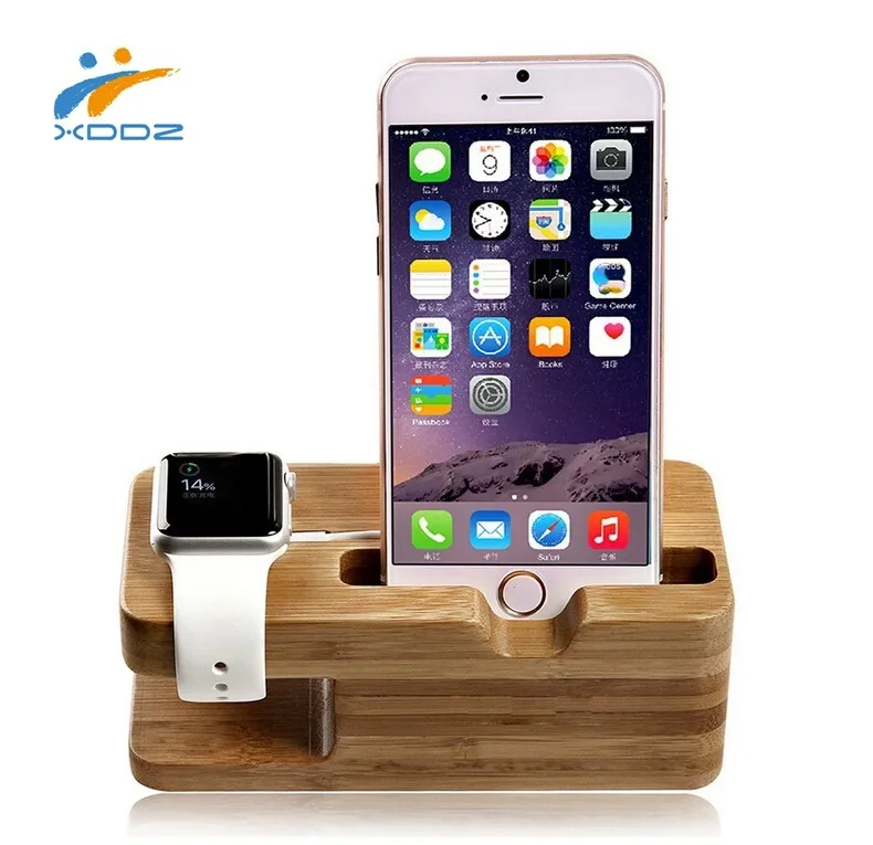 

XDDZ For Apple Watch Stand Bamboo Charging Dock Stand, Charging Holder for Apple Watch Stand with Retail Package