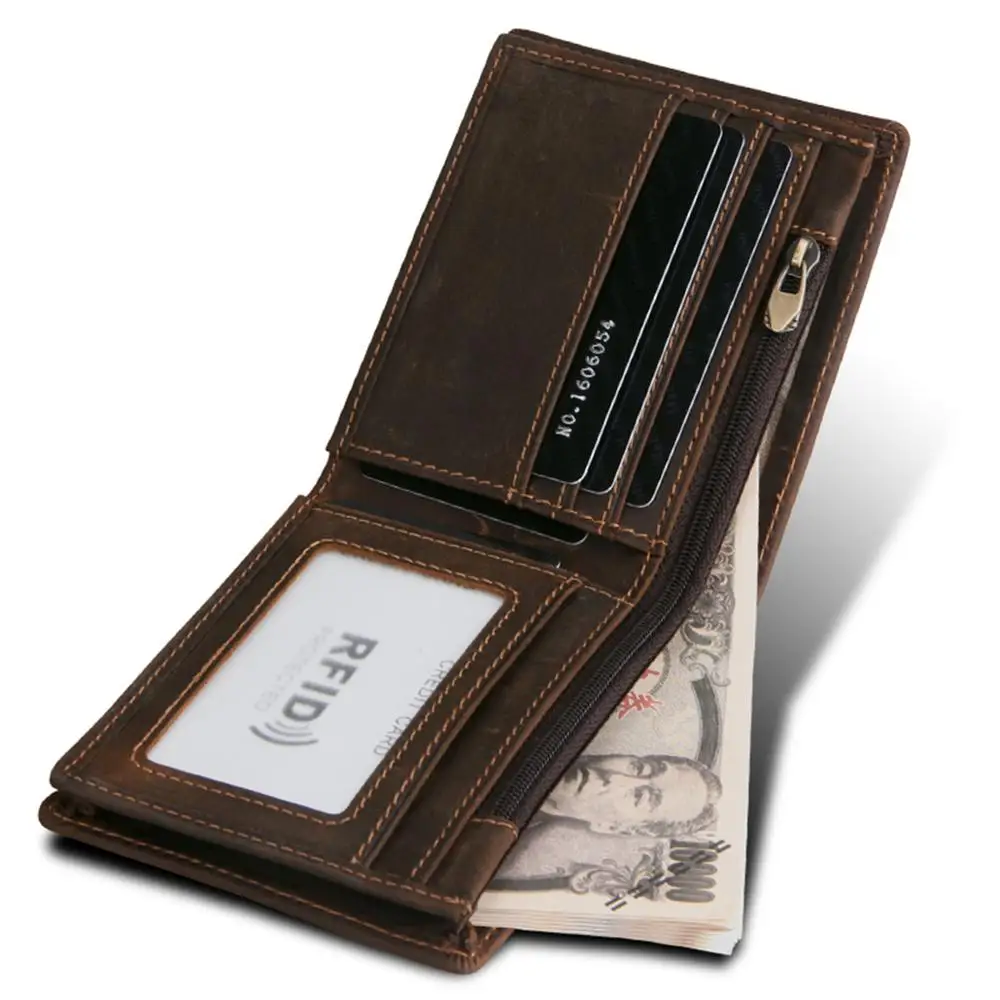 

wholesale hot sale new design best price good quality real leather RFID mens wallet