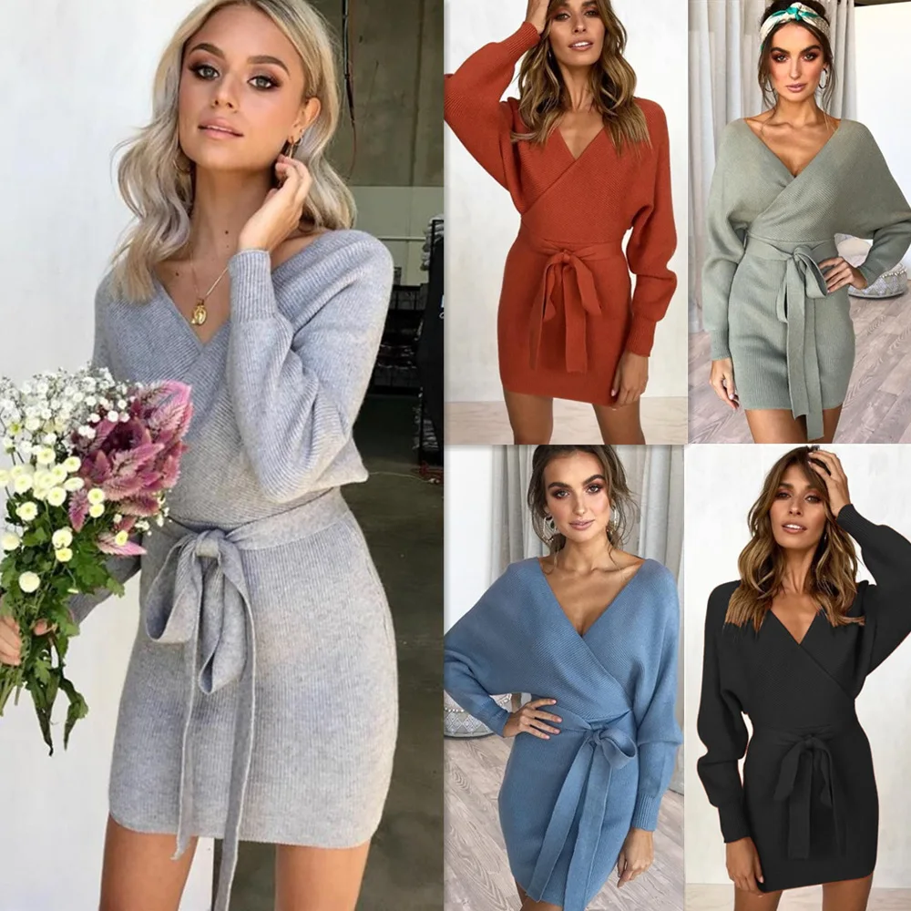 

2018 Hot Sale Winter Women Dress Sweaters