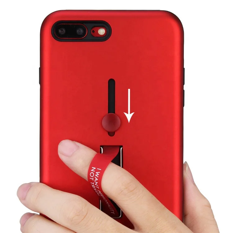 

Saiboro metal kickstand red back cover case for iphone 7 hybrid protective hidden ring case slim hard for iphone 7, Multi colors