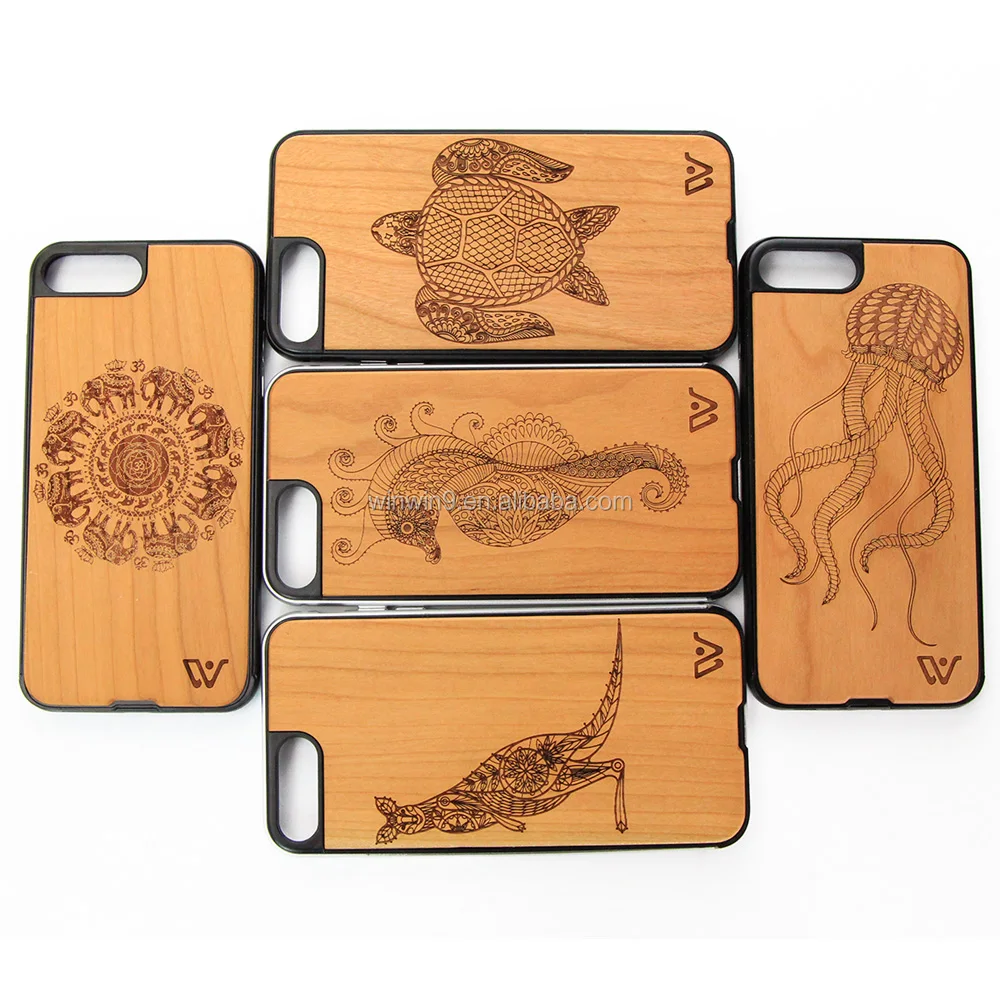 

New Design Metal Wood Phone Case Wooden Cell Phone Case For iPhone