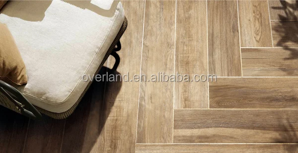 Wood look compound tile flooring