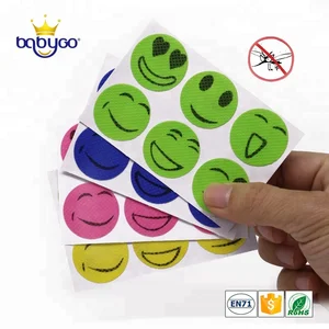 Image of 6PCS Free Anti Citronella Mosquito Repellent Smile Face Stickers