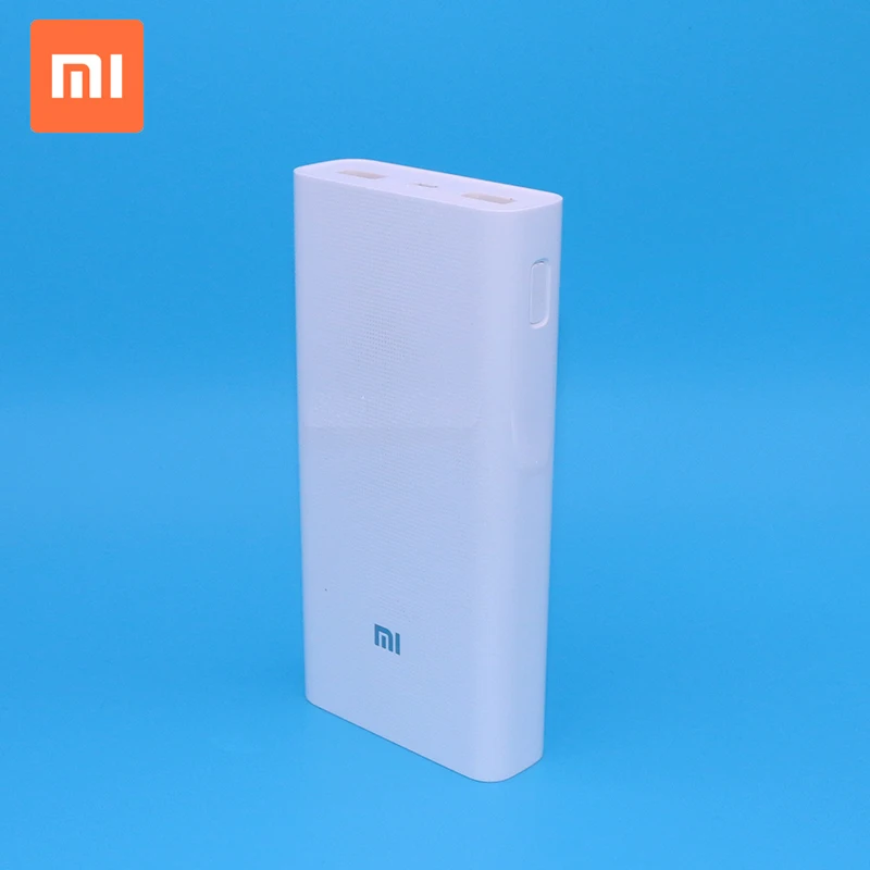 Wholesale large capacity xiaomi powerbank slim design 20000mah mi power bank 2C