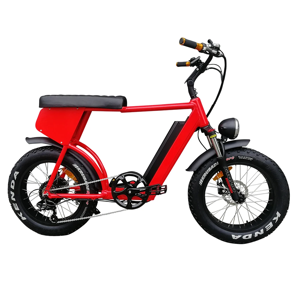 

HP-E 73 harley style 13Ah 48v 500w 750w super powered motor generator 40km/h fat tire two 2 seat seater electric bicycle, N/a