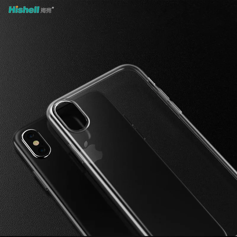 Soft TPU With Dustproof Plug Transparent Phone Case For Iphone X