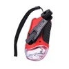 rechargeable mini hand crank dynamo solar power led flashlight
