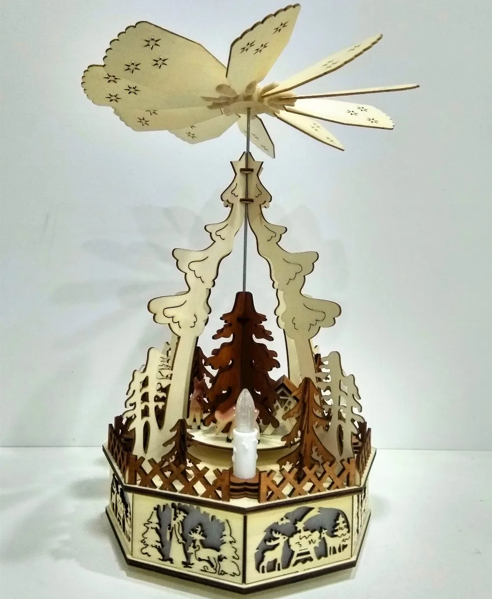 Wholesale Wooden Led Christmas Deer Pyramid For Home Decoration Buy