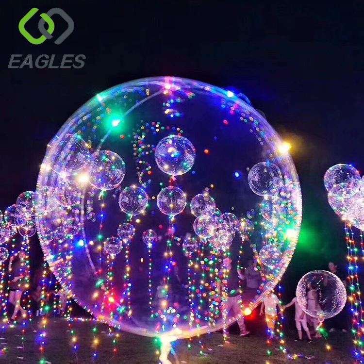 Colorful Light Party Decorations Led String Round Shape Bobo