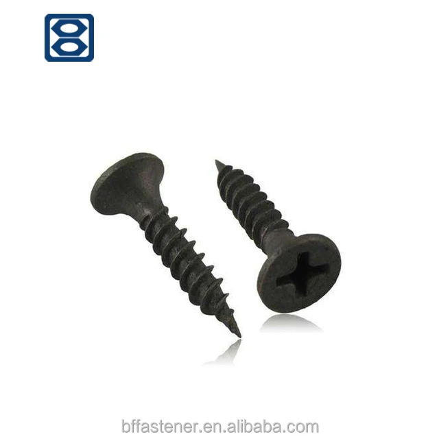 
Carbon Steel Black sheetrock screws phosphated self drive heavy duty plasterboard screws 