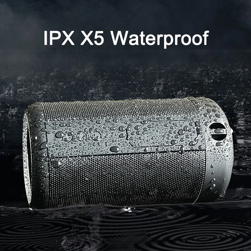 Hi Fi Sound Super Bass Wireless IPX5 Waterproof Outdoor Motorcycle Bike Power Bank Stereo Portable Bluetooth Speaker