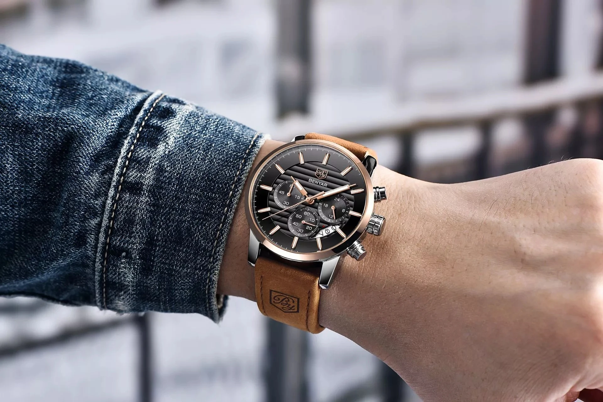 スーツ防水クォーツ腕時計時計ベニャール5104m中国クロノグラフ日付メンズ腕時計 Buy クォーツ腕時計時計 防水 卸売中国 Product On Alibaba Com