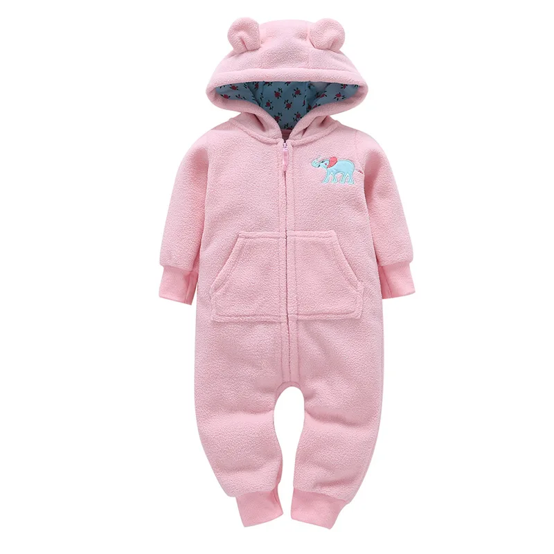 Polar Fleece Autumn Spring Baby Rompers Clothes Long Sleeved Newborn Boy Girls Polar Fleece Baby