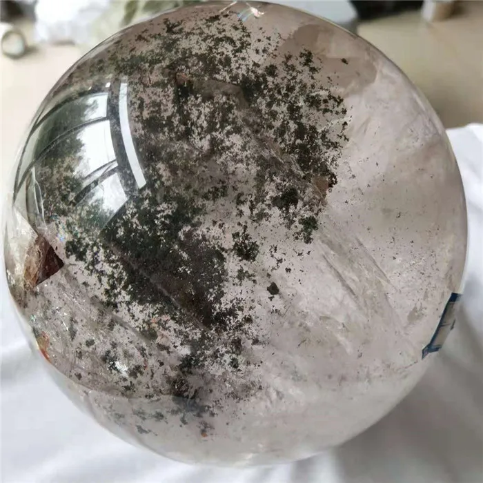 Natural Large Green Ghost Phantom Crystal Ball Spheres,Rock Quartz