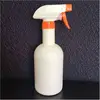 White 500ml long neck HDPE Plastic trigger cleaning spray bottle