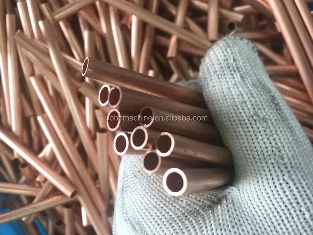 Automatic Copper Aluminum Tube Straightening and Chip-less Cutting detail photo BOBO Machine automatic copper aluminum tube straightening and chip-less cutting shown in a detail photo for this news article