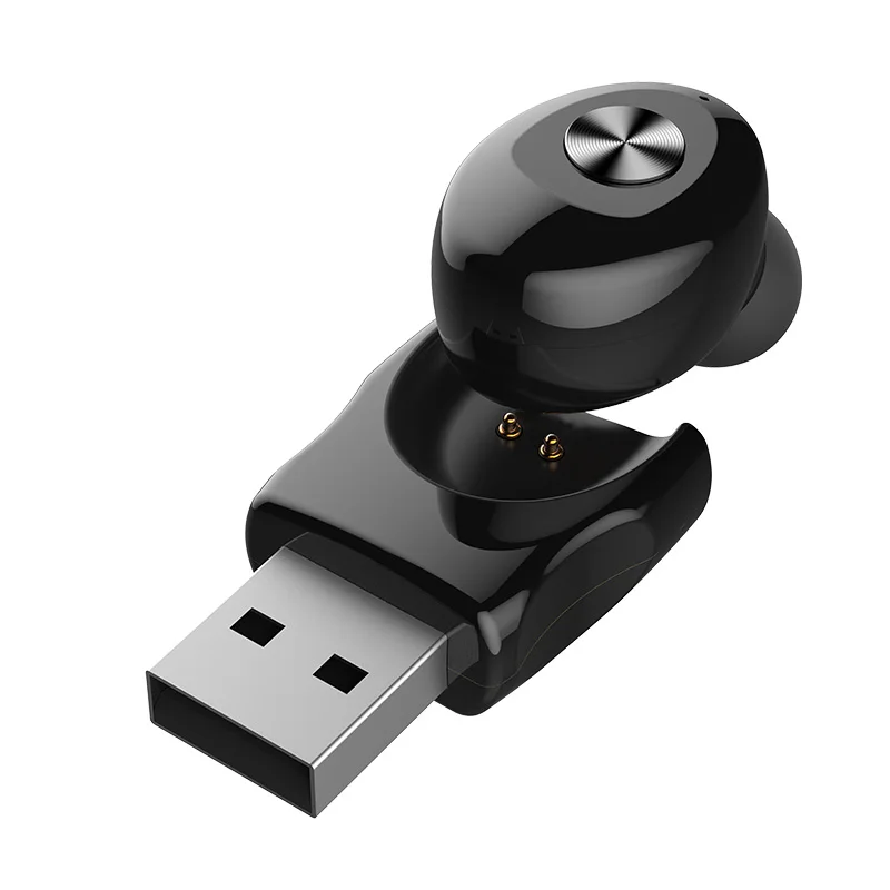 

2019 NEW! Super bass 5.0 tws wireless sport wireless earphone with USB charging, Black