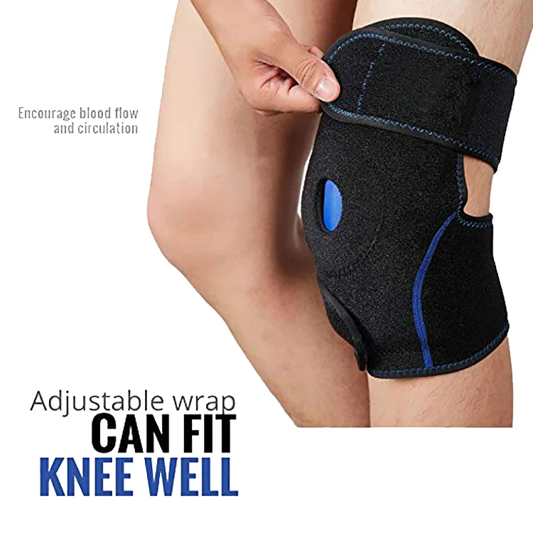 

FDA custom logo Reusable Hot Cold Therapy neoprene Knee Wrap Ice Knee Brace for Joint Pain, Black and customize