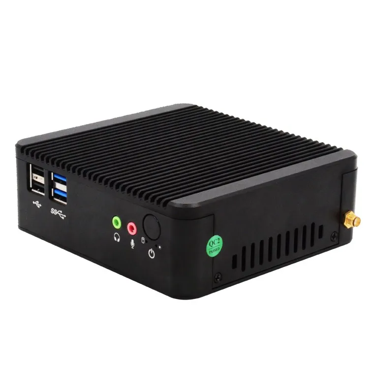 

Aluminum Industrial Pc Case Fanless Pc Mini Desktop PC, Silver/black