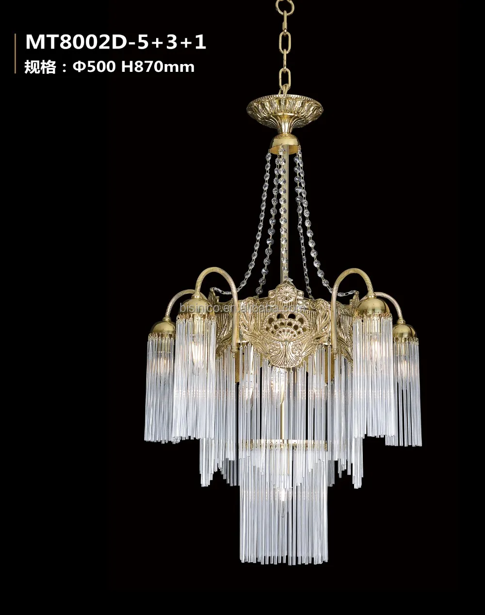Stile rococò di cristallo lampadario in bronzo/home decor retro in ... Produzione lampadari 2017 di cristallo