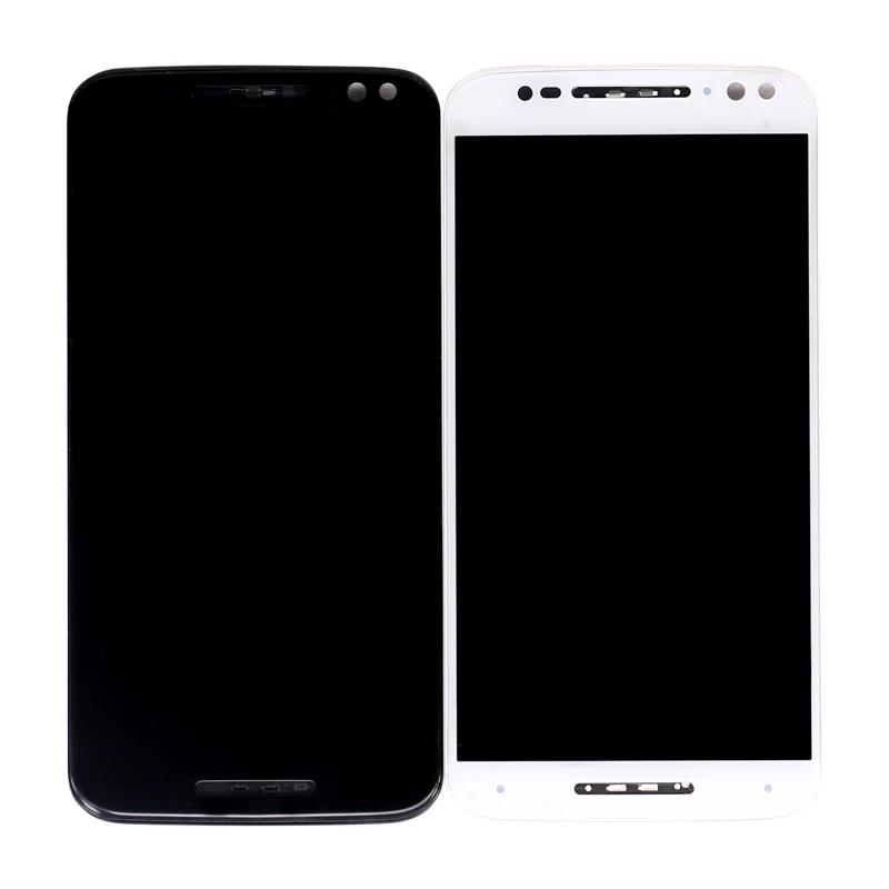 

Free shipping lcd screen for moto x style xt1570 xt1572 LCD + frame Display assembly touch, Black white