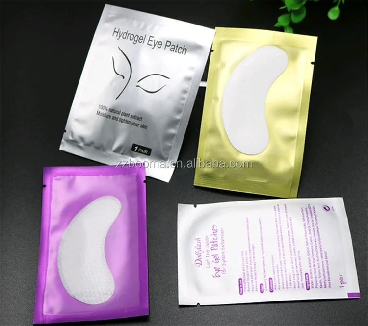 Comfy Curved Shape Lint Free Gel Under Eye Pad Patch For Eyelash Extension