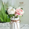 12 Inch Single branch taffeta European style rose flower Artificial Silk flower