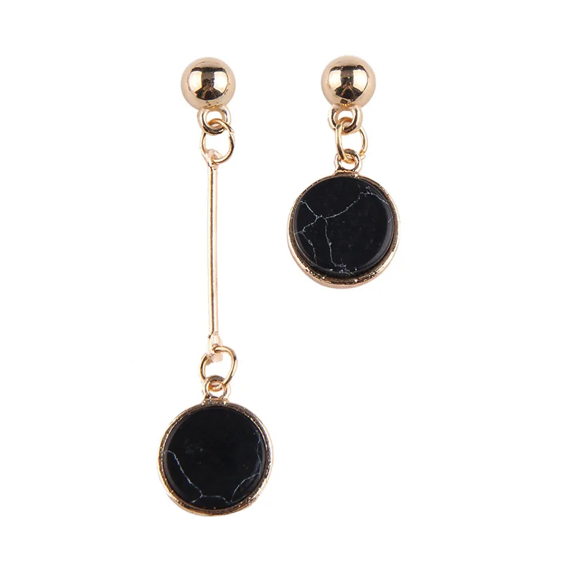 

Hot selling 2018 geometric round pendant earrings, N/a