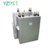 Medium frequency furnace resonant water cooled capacitor