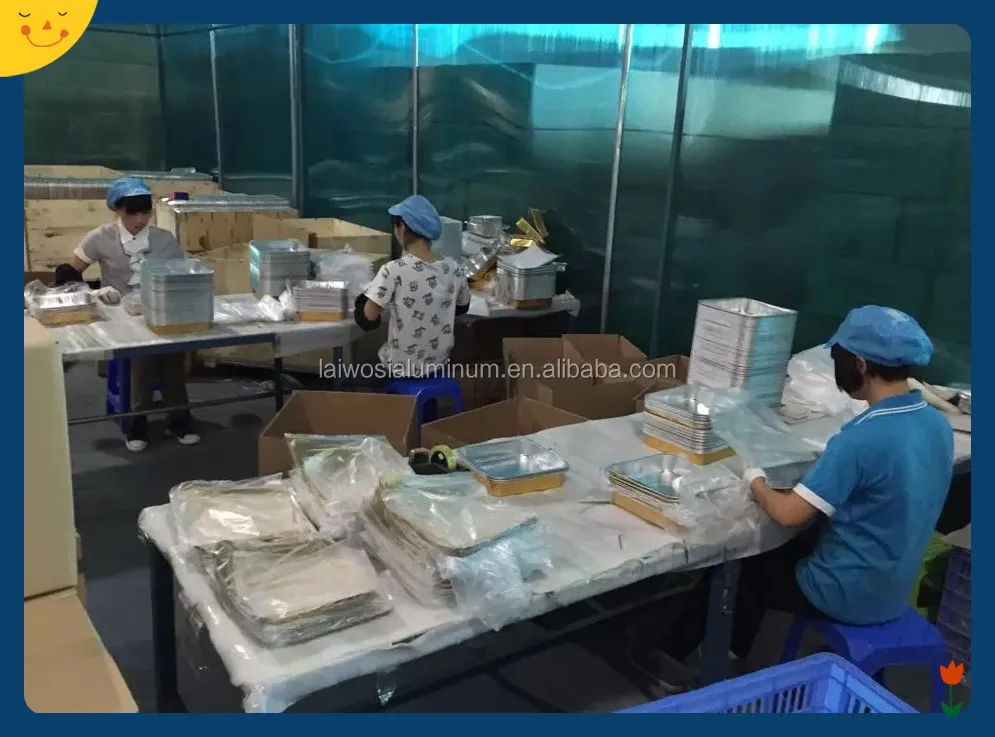 aluminum foil airline food packing container