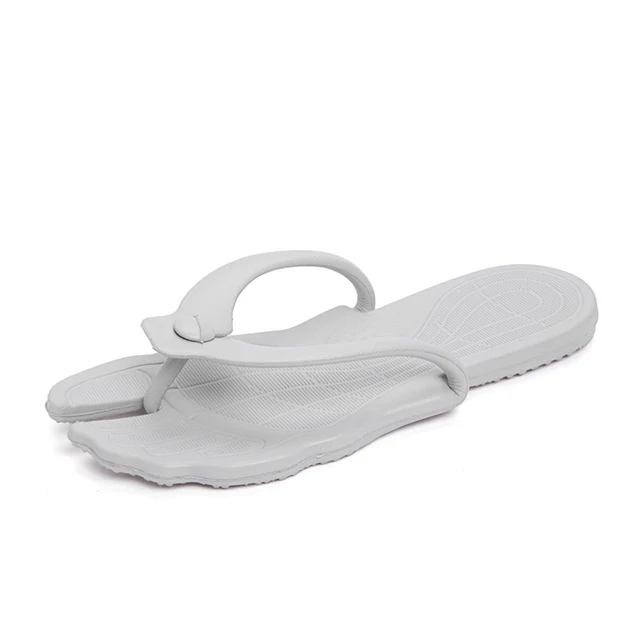 

Summer Comfortable Sole Beach Men's Cheap White Flip Flop Slippers