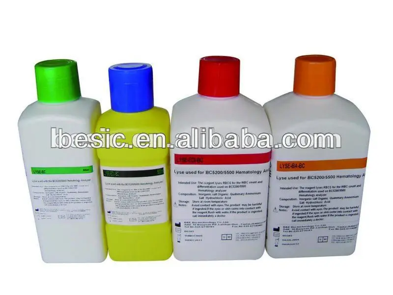 
Hematology Reagents for Sysmex, Mindray, ABX, Coulter Swelab AC,Abacus, Nihon Kohden, Abbott 