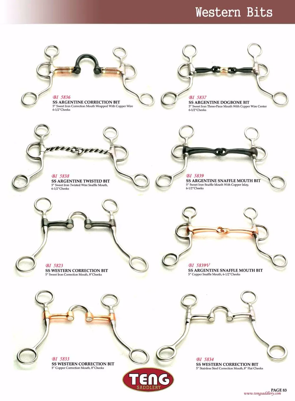 Horse Bits,Western Show Bit With Germany Silver Trim,Bi926810 Buy