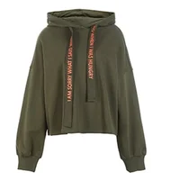 

Loose Fit Drop Shoulder Custom Hoodies For Women Plain Hoodies No Pocket OEM/ODM Service