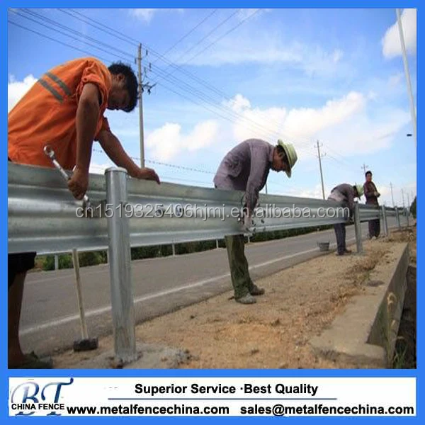 
W Beam Guard Rails Protecting road used safety steel Highway Guardrail 