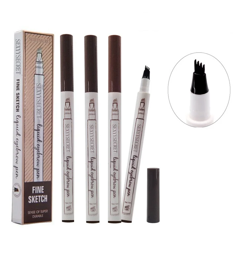 

2019 OEM Long Lasting Eyebrow Pencil Private Label 4 heads, 5 colors