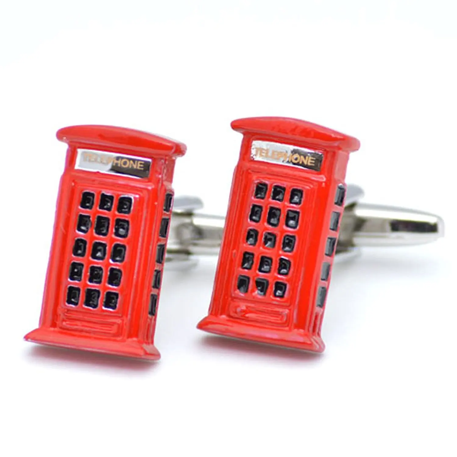 Phone Booth Decor Find Deals On Line At Get Quotations Cuffsmart Red Phone Booth Cufflinks