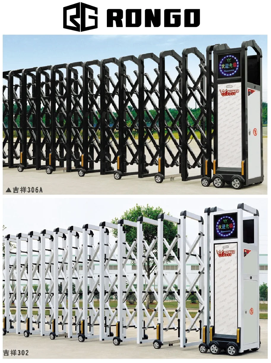 Rongo Commercial Automatic Retractable Entrance Gate For Industrial